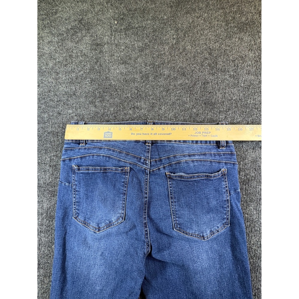 d.jeans Womens Size 14 Skinny Jeans Medium Wash Blue Stretch Repreve Mid Rise - Picture 5 of 8